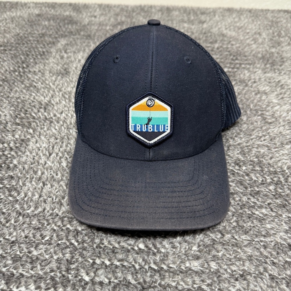 Richardson Mens Trucker‎ Hat Style 112 TruBlue Patch Navy Blue Mesh Snapback